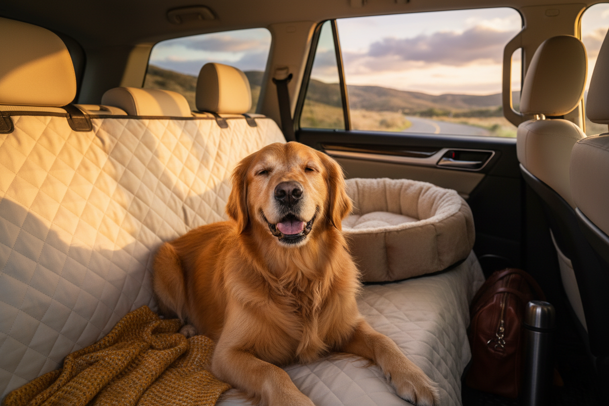 Travel Tips for Dogs: Car Seat Mats and Portable Beds