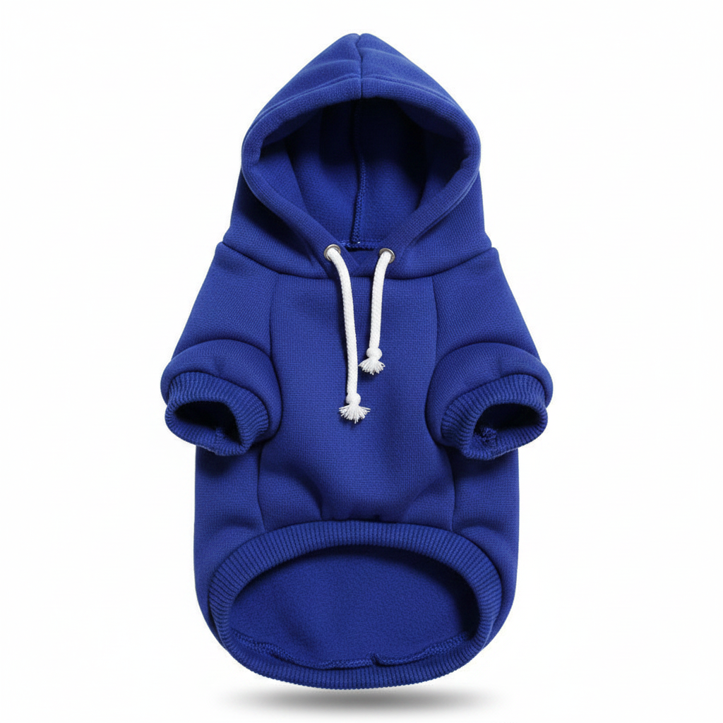 Front view of a warm solid color British style dog and cat sweater by Dropshipman, suitable for XS to 9XL pets.