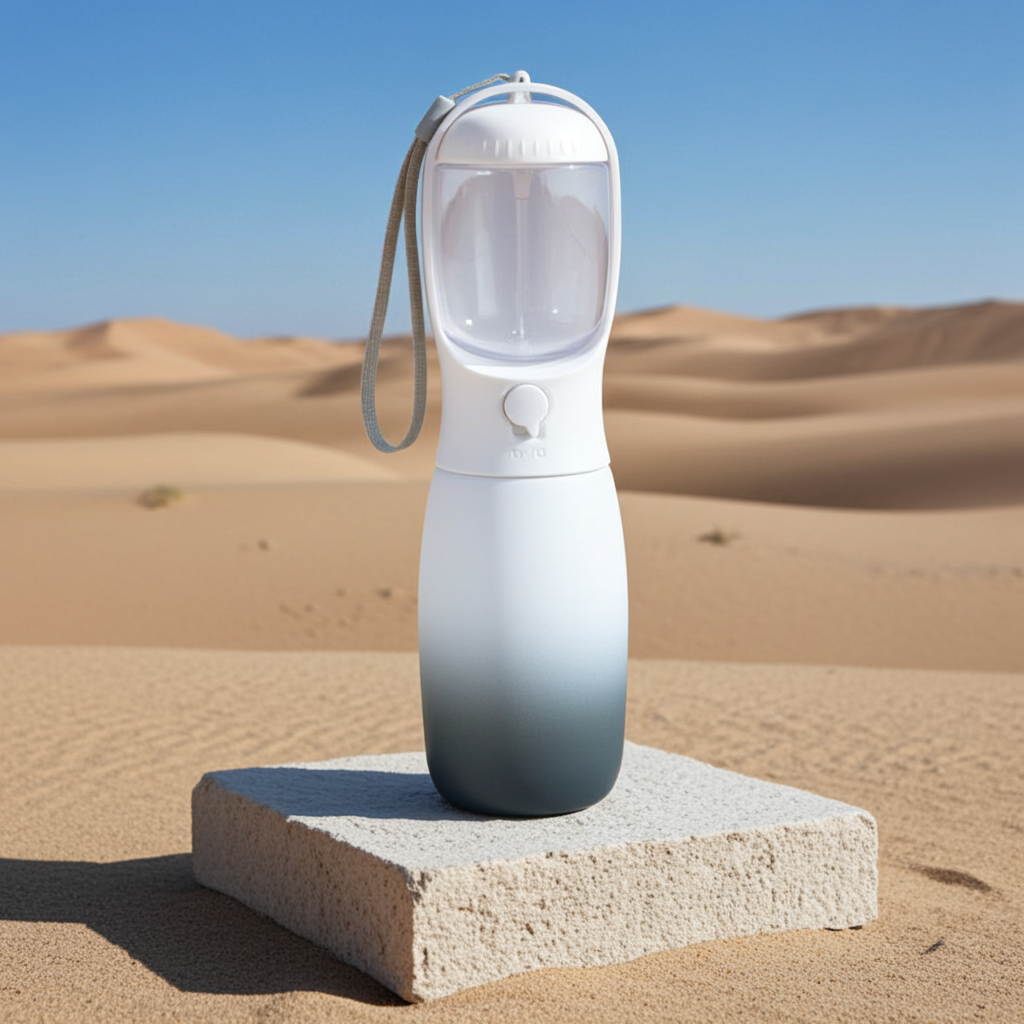 Portable Foldable Pet Water Bottle - 550ml & 300ml, BPA-Free for Dogs & Cats