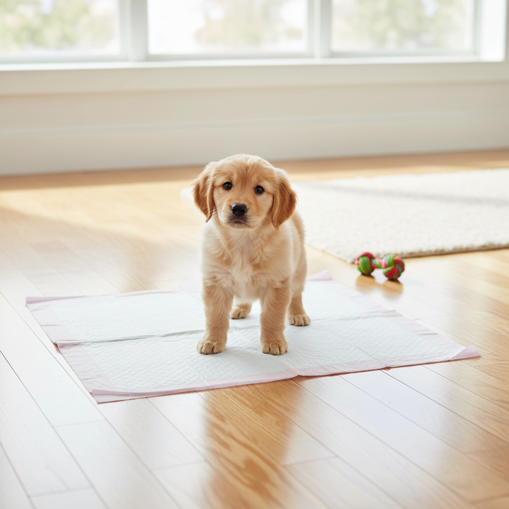 Pee Pad with Puppy