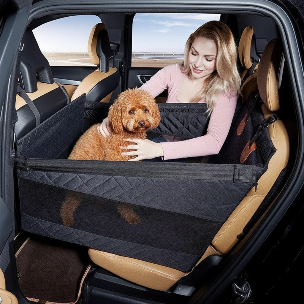 Placing Poodle in Seat