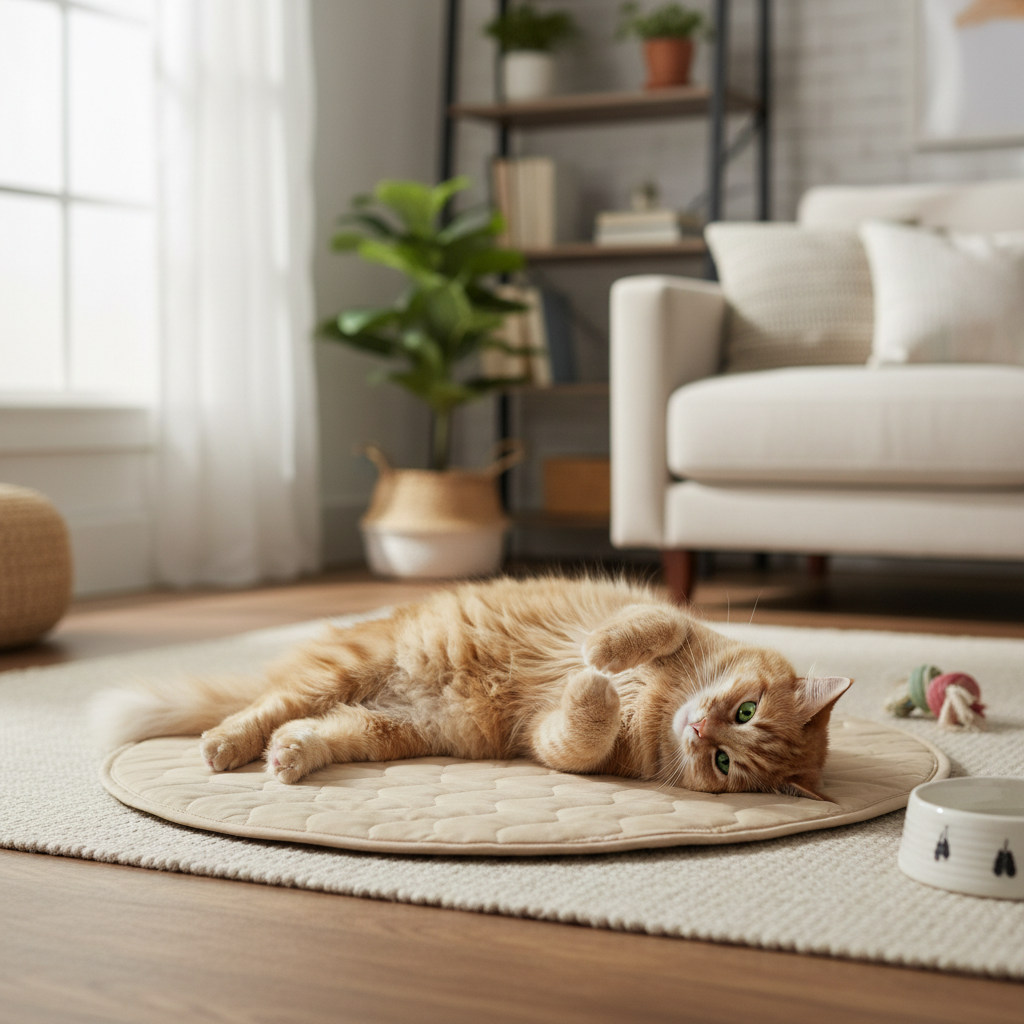 Round Cooling Mat - Cat