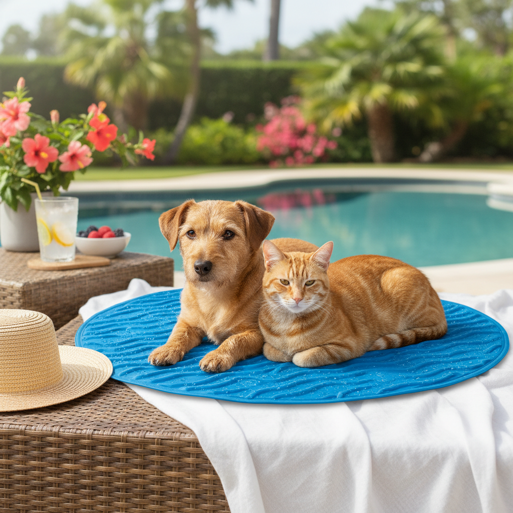 Round Cooling Mat - Dog & Cat